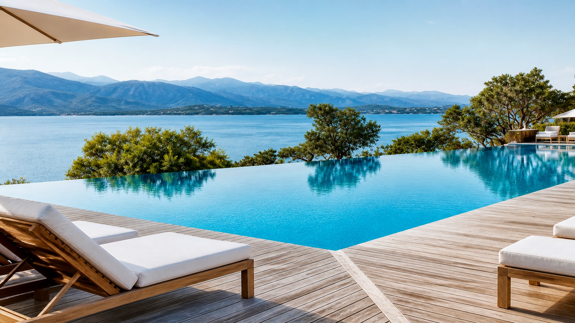 Infinity pool overlooking the sea